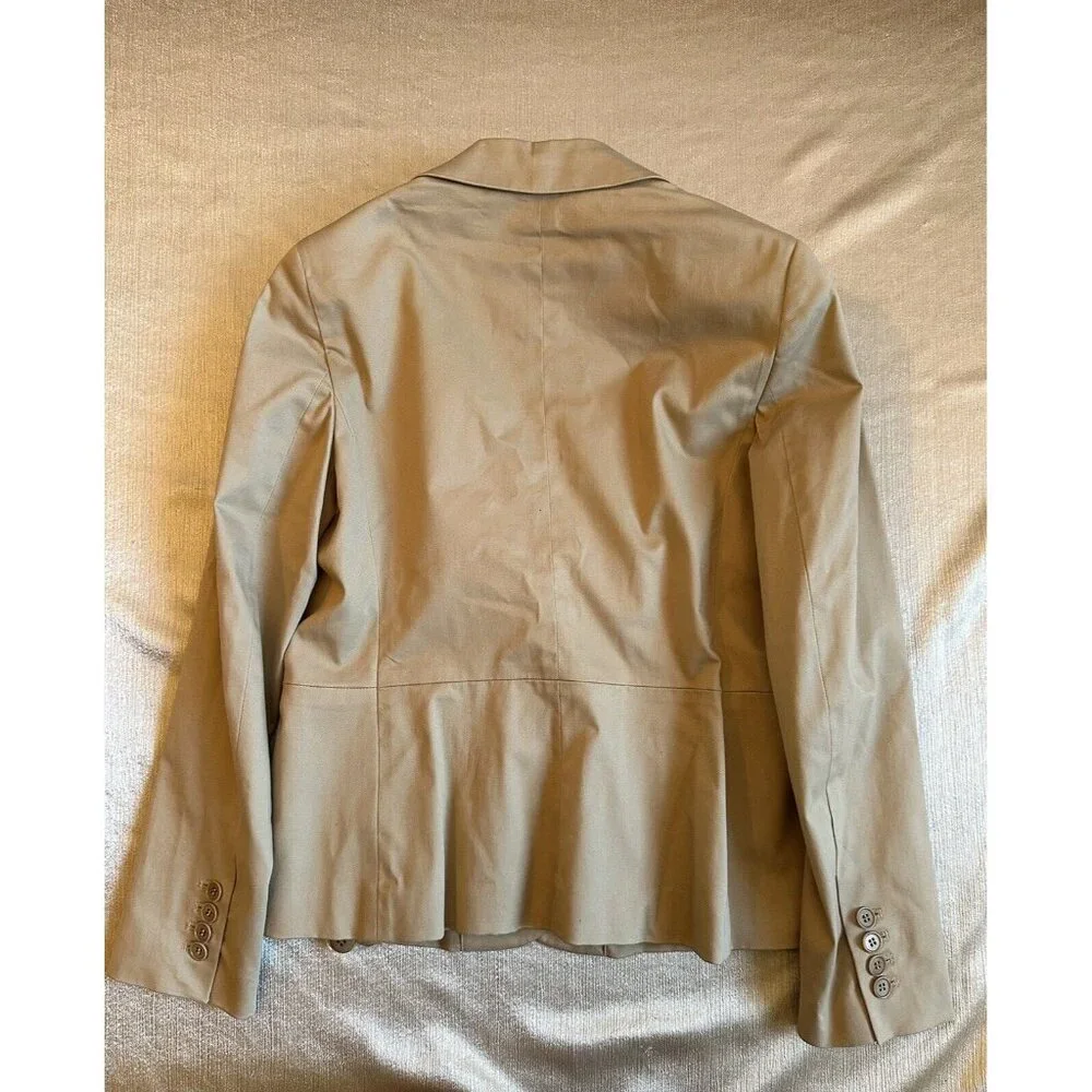 NWT Talbots Khaki Brown All‎ Season Blazer Jacket The Kate Fit Curvy Sz 6P